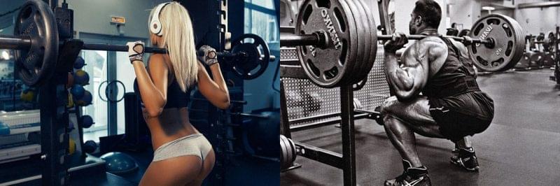 Тренинг женских ягодиц и мужских бедер